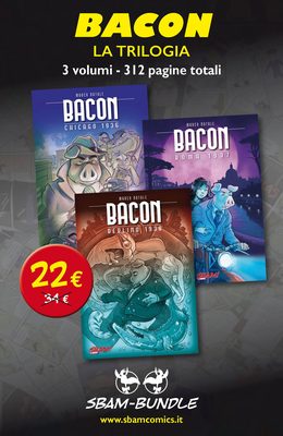 La copertina di BACON – La trilogia in bundle scontato