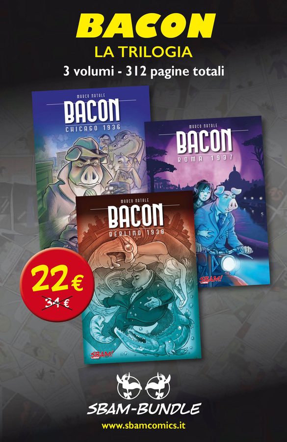 La copertina di BACON – La trilogia in bundle scontato