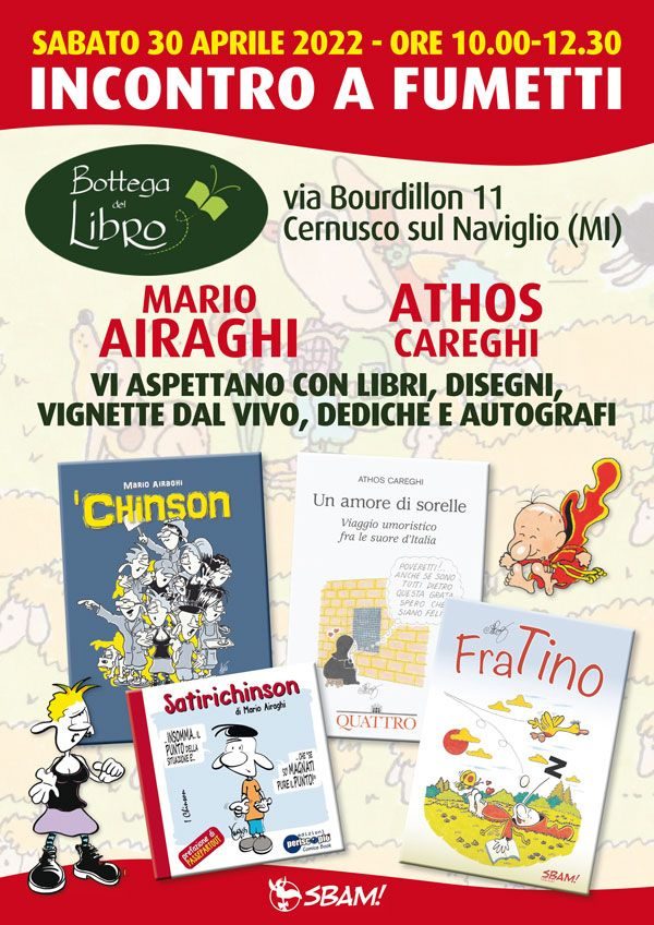 FIRMACOPIE: Athos e Mario Airaghi alla “Bottega del Libro”