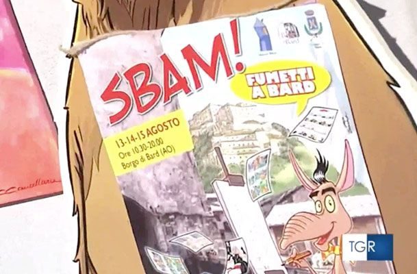 Fumetti a Bard, the day after