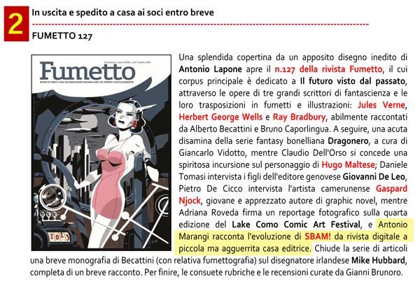 Su “Fumetto” 127, l’epopea di Sbam!