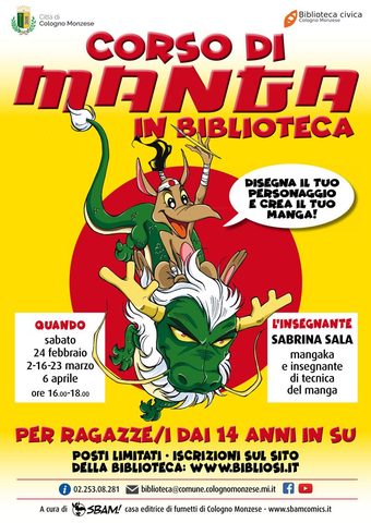 Lo Sbam-corso Manga con la Biblioteca di Cologno Monzese