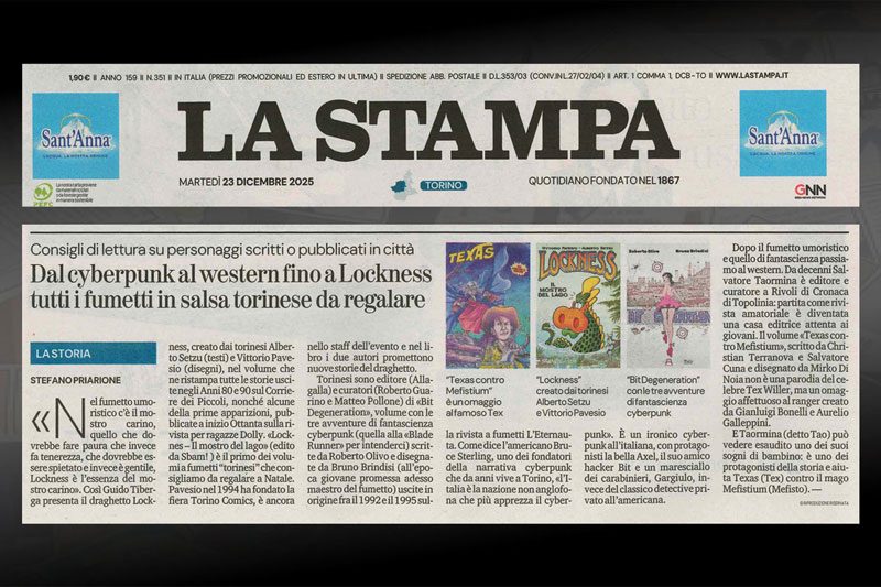 Lockness su La Stampa