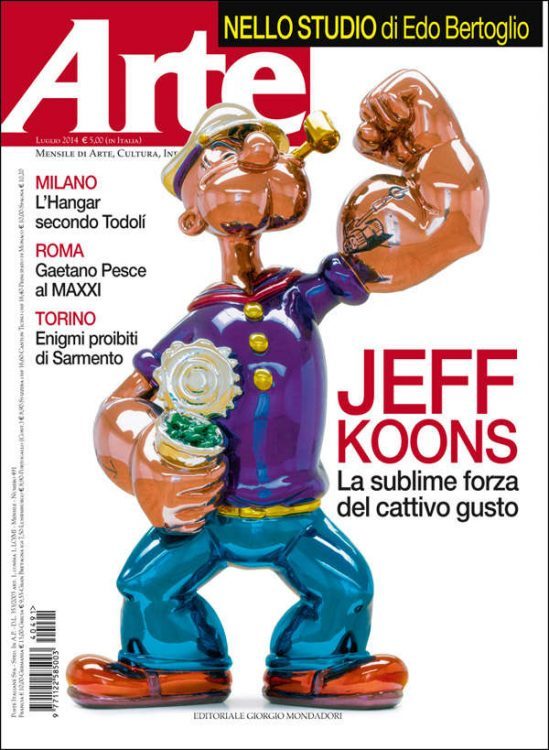 Popeye sulla copertina di “Arte”