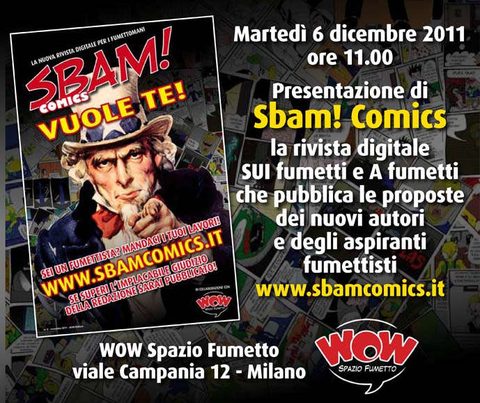 La presentazione di Sbam! Comics presso Wow Spazio Fumetto
