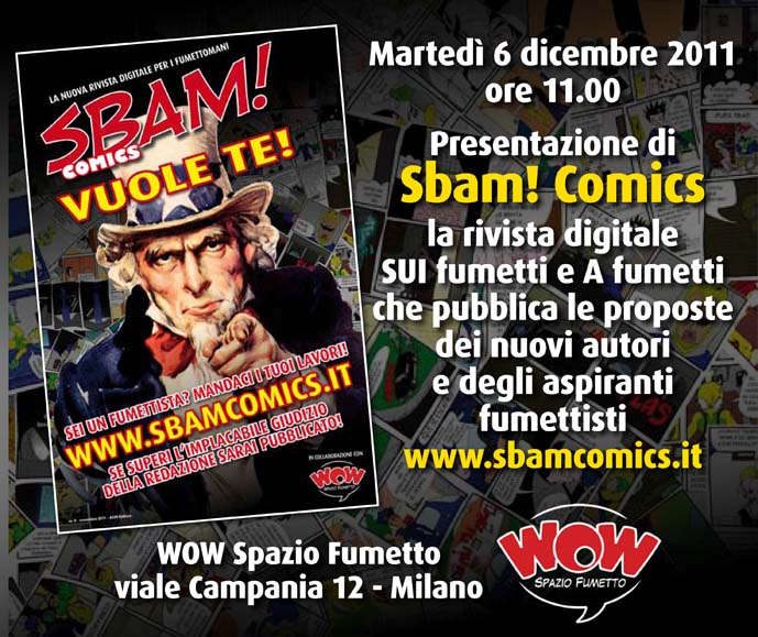 La presentazione di Sbam! Comics presso Wow Spazio Fumetto