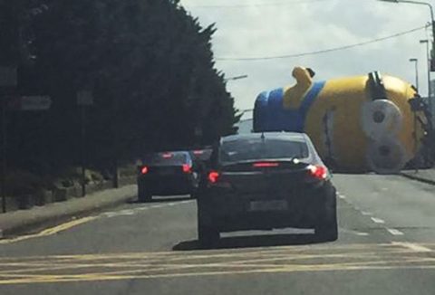 E il Minion blocca la strada statale…