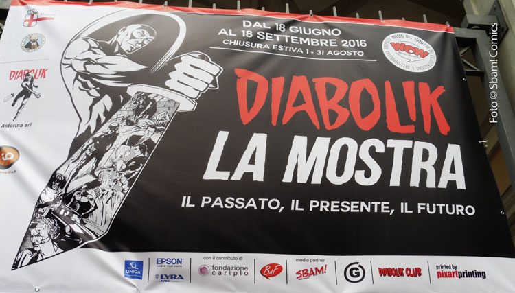 Inaugurata la Wow-mostra di Diabolik