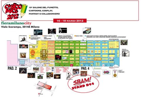 Sbam! è a Cartoomics 2012: stand B44 dal 16 al 18 marzo!