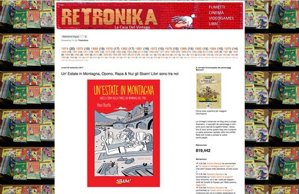 Gli Sbam! Libri su Retronika