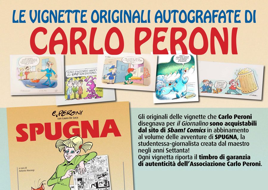 Spugna con un originale di Carlo Peroni? Ebbene sì…