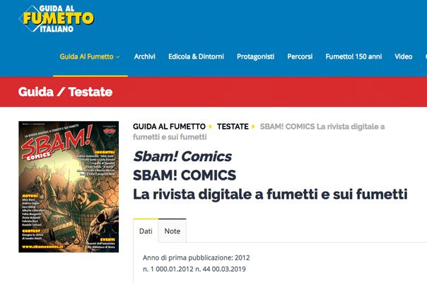 Siamo sulla Guida al Fumetto Italiano