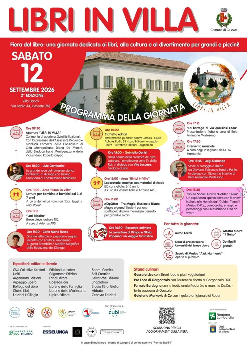 Programma di Libri in Villa 2026