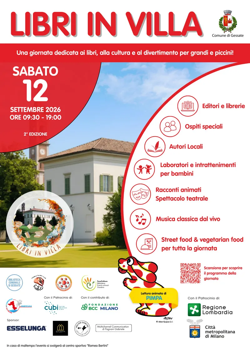 Locandina di Libri in Villa 2026 a Gessate